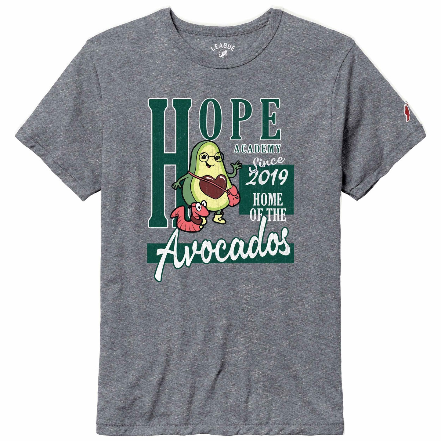 Hope Academy "Home of the Avocados" Short Sleeve Tri-Blend Tee